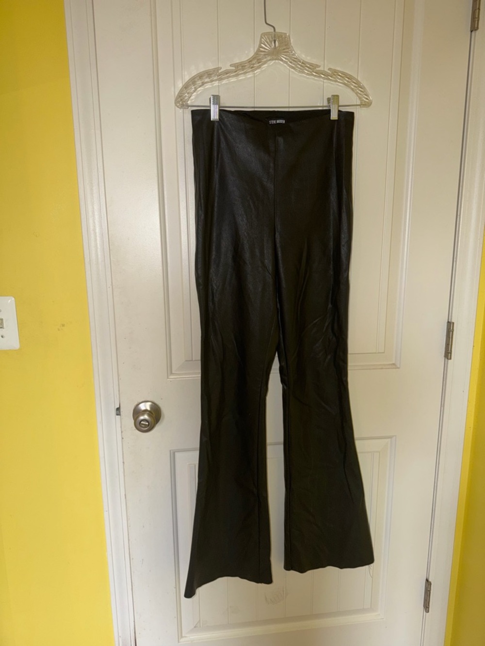 Steve Madden Black Faux Leather Pants